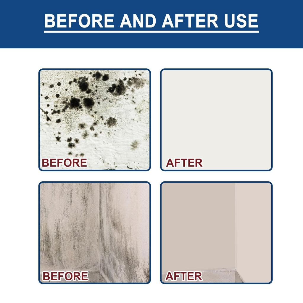 Jaysuing Mold Removal Gel, Multi-Purpose Wall Mold Remover/Cleaning/Stain Removal/Wall Renovation Agent for Household Kitchens and Bathrooms.
