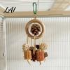 Parrot Beak Care Toy Chew Toy Pine Cone Corn Cob Bird Rattan Ball Play Enrichment Foraging Cage Accessories for Conure Parakeet Cockatiel Budgie