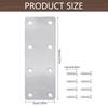 4Pcs Stainless Steel Metal Straight Brackets With Screws Repairing Mending Plate for Wood Furniture Easy To Install
