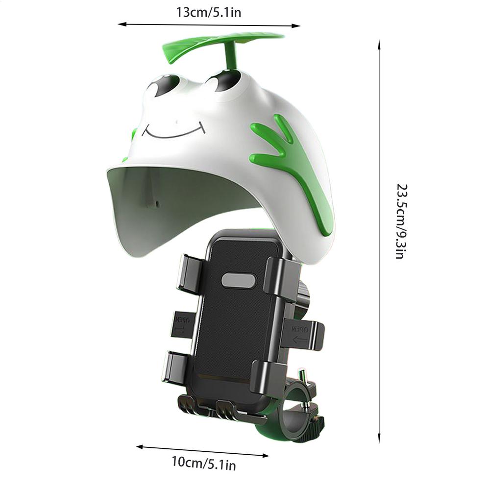 Phone Mount for Motorcycle Anti Vibration Sunshade Stand Bike Phone Holder Sun Visor for Most Smartphones Electric Scooter Road