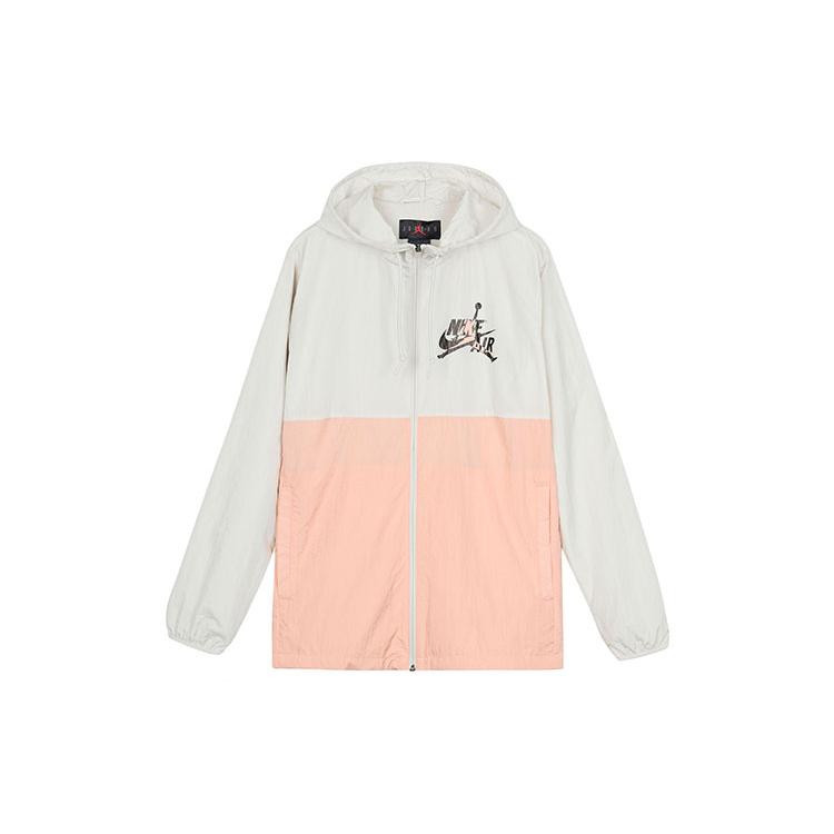 Jordan Jackets Men s White Pink Hooded Moderate Other CK2218-072 L