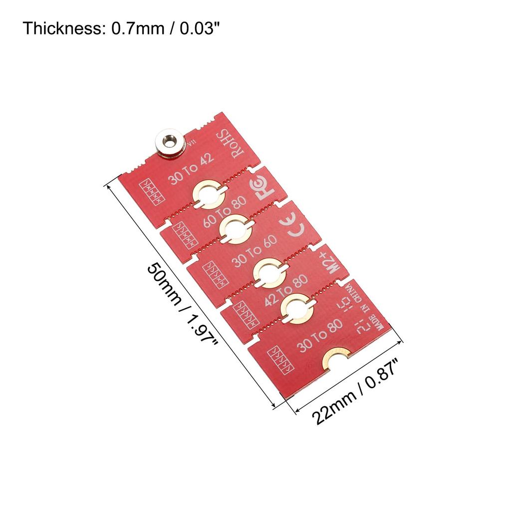 uxcell Length Extension Adapter Multipurpose SSD Extension Bracket Card Plate PCB Board PC Computer Case 2-Pack M2+ M.2 NGFF/NVMe 2242-2280
