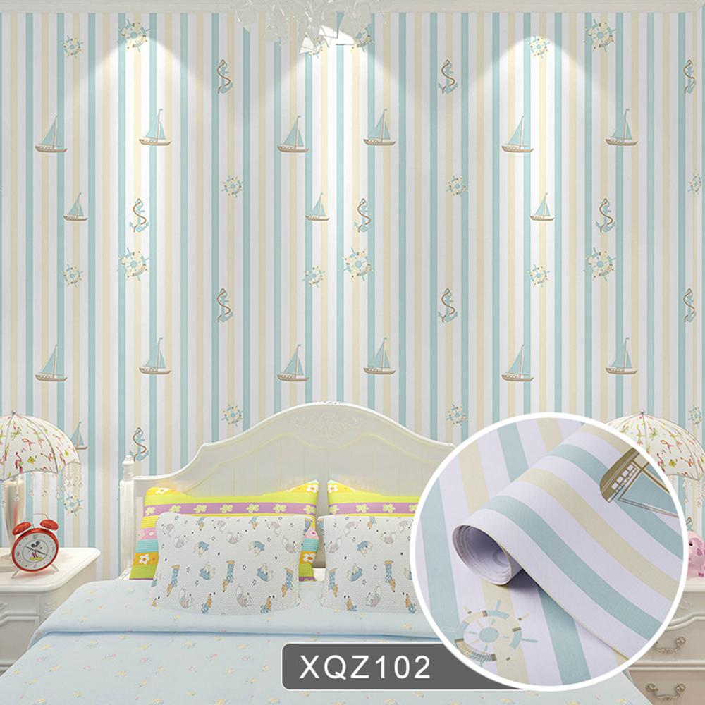 Cartoon Pattern Living Room Bedroom Self Adhesive Wallpapers Waterproof Oil Resistant Home Decoration Adhesive Wallpaper