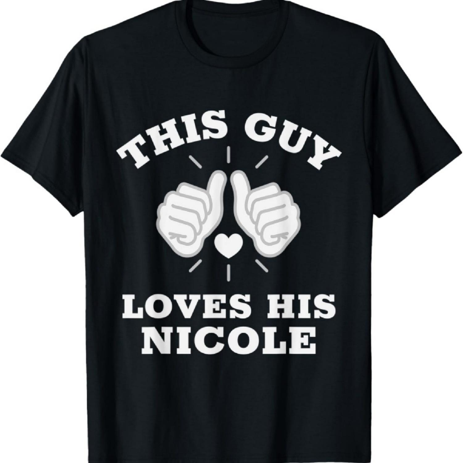 

This Guy Loves His Nicole T-Shirt XXXXXL чорний