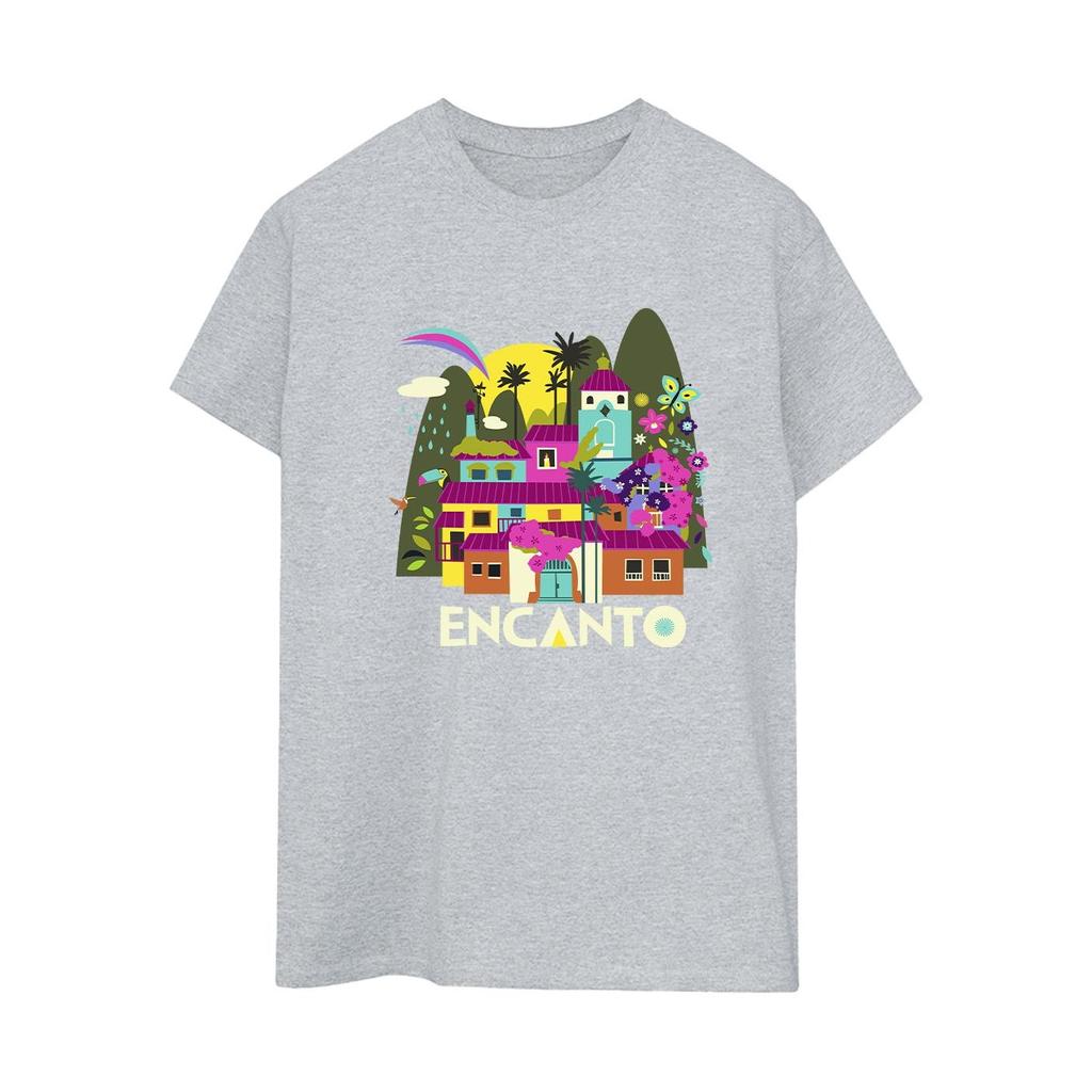 Disney Womens/Ladies Encanto Many Houses Cotton Boyfriend T-Shirt