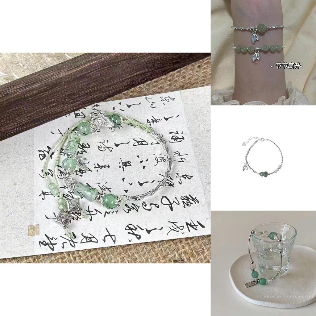 Exquisite Glass Gourd Pendant Bracelet For Women With Unique Geometric Design And Modern Chic Style