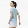 Tennis Wear Dry Aeroflow Game Shirt W Easy to Move Highly Breeze 2XL - In, Breathable, 62MAD710, Women's, Blue,