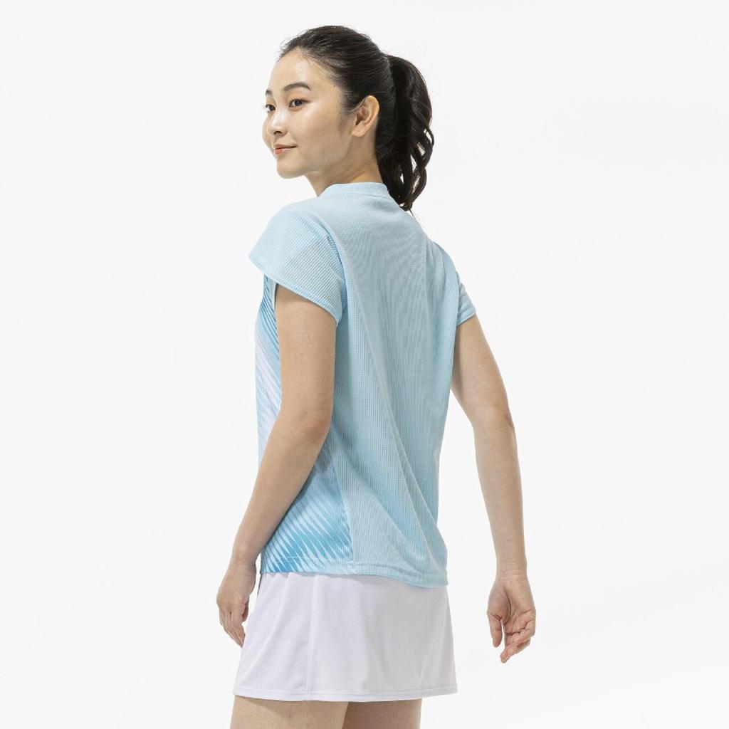 Tennis Wear Dry Aeroflow Game Shirt W Easy to Move Highly Breeze 2XL - In, Breathable, 62MAD710, Women's, Blue,