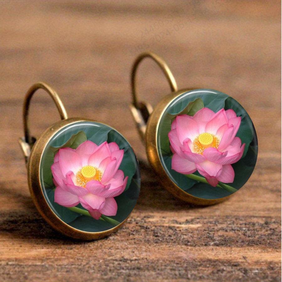 

Модные серьги Y2K Vintage Marigold Time Gem Flower Ear Buckle