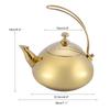 Classical 1.5L Stainless Steel Teapot Induction Cooker Teakettle Fast Water Heating Boiling Pot