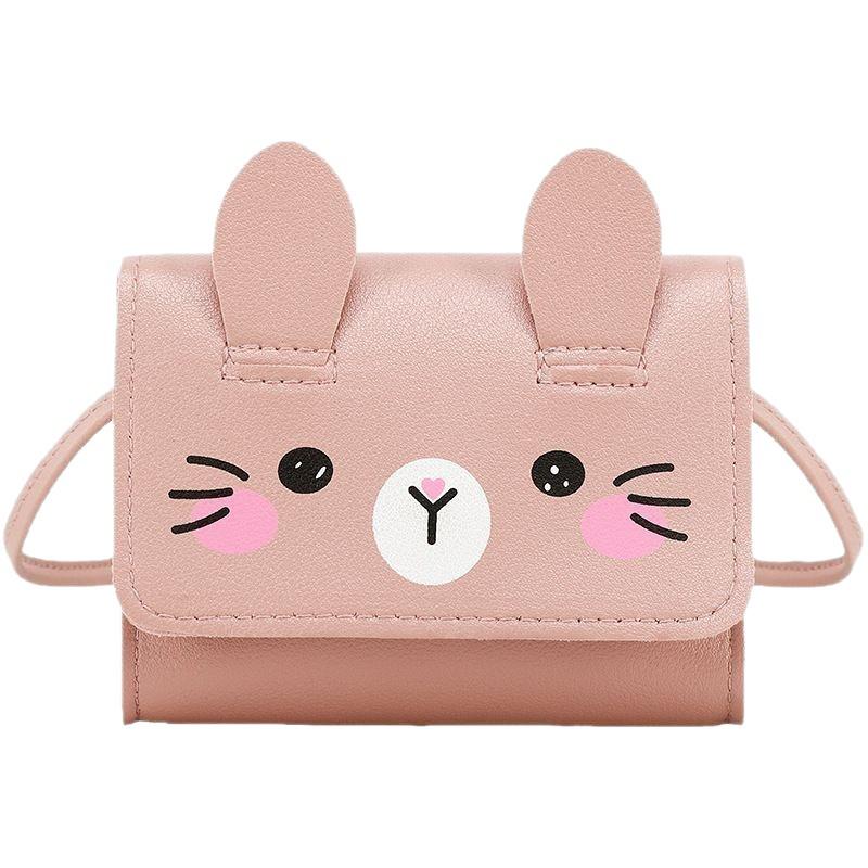 Mini Cartoon Rabbit Coin Purse Crossbody Bag for Children - 2025 Cute & Fashionable Design for Little Girls