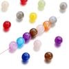 10pcs 8/12mm Colorful Resin Round Bead Shining Spacer Loose Beads for DIY Handmade Necklace Jewelry Making Accessories