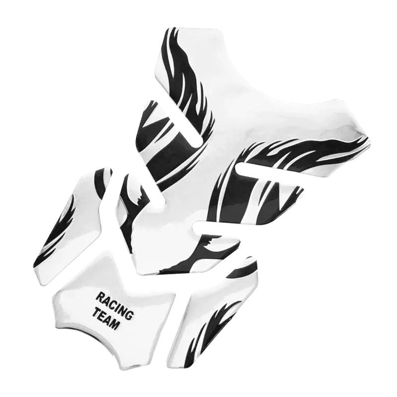 

Наклейка на бак мотоцикла Рыбий скелет 3D Наклейки на бак Защитная крышка от масла и бензина Декорация Пламя Аксессуары для мотоцикла серебряный