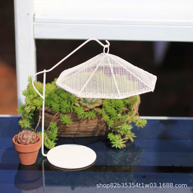 Trending 1:12 Dollhouse Garden Furniture, Metal Table & Chairs + Sun Umbrella, Aesthetic Mini Balcony Set