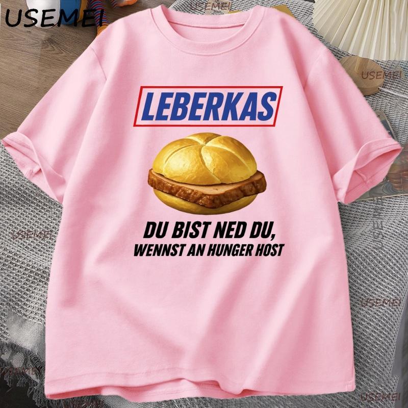 Футболка Leberkäse Смешная Баварская Мем Футболка Пародия в Стиле Футболки Snickers Идеально для Фанатов Баварии Смешная С Короткими Рукавами Уличная Одежда S розовый