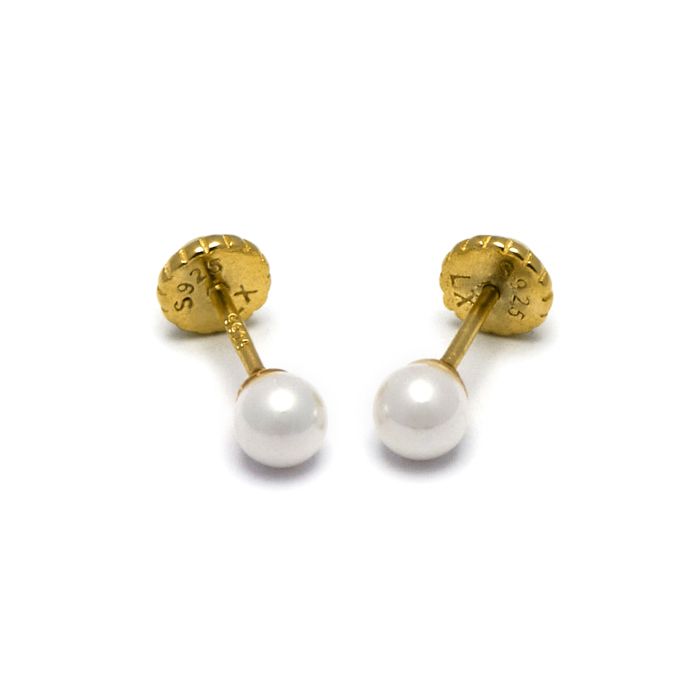 Pendientes - DANLUG - Multicolore - Argent 925 - Doré - Clou - Puce