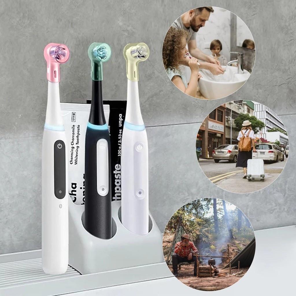 4/6/8Pcs Colors Toothbrush Dustproof Covers Caps Compatible with Braun Oral B & iO Series Electric Toothbrush Head Protector