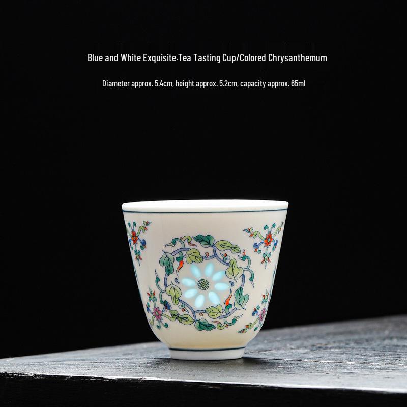 Blue & White Antique-Style Gongfu Tea Set: Teapot, Lid, Bowl, Teacup, Fairness Cup, Filter, Custom Logo Available