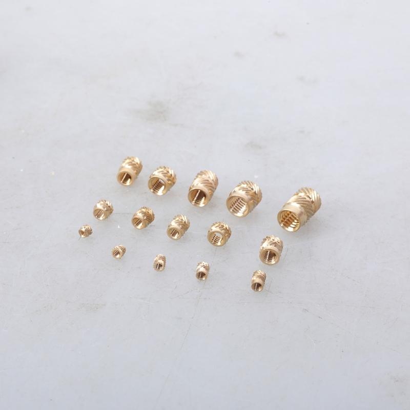 Pack of 335/360 Sturdy Brass Threaded Inserts M2toM6 Knurled Nut for Secure Fastening In Electronics and Plastics
