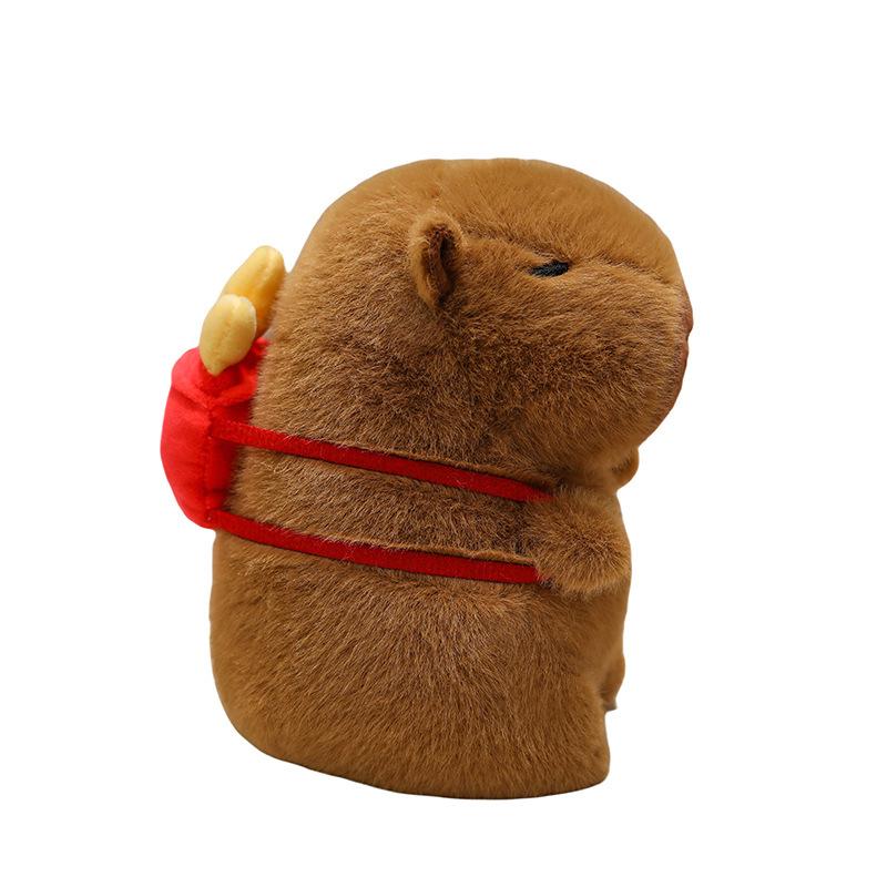 Popular Burger Backpack Kapibara Cute Capybara Plush Toy Doll Cute Children's Doll Gift