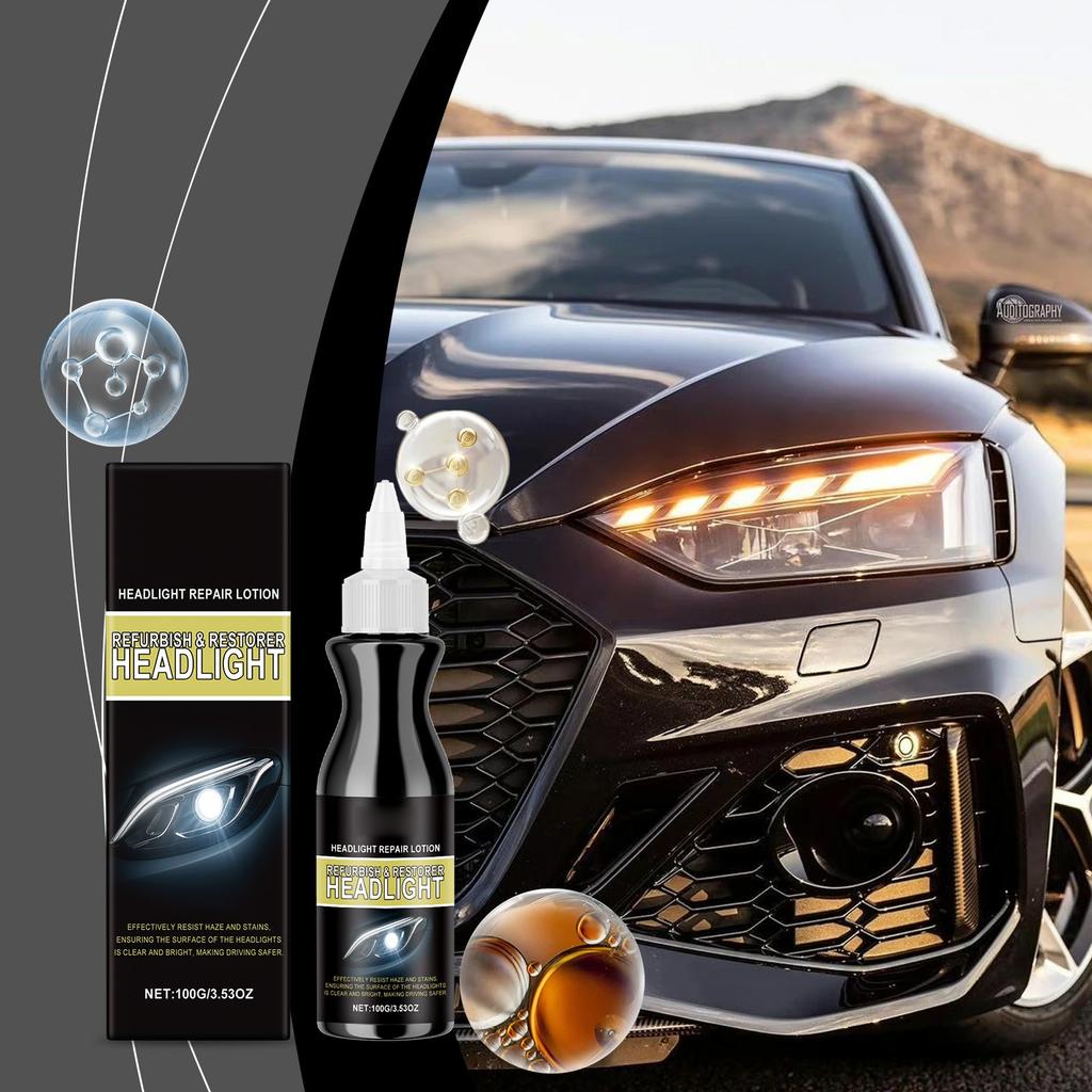 Car Headlight Care Cream; Polishing Care Agent; Car Headlight Polish; Improve The Appearance Of The Vehicle