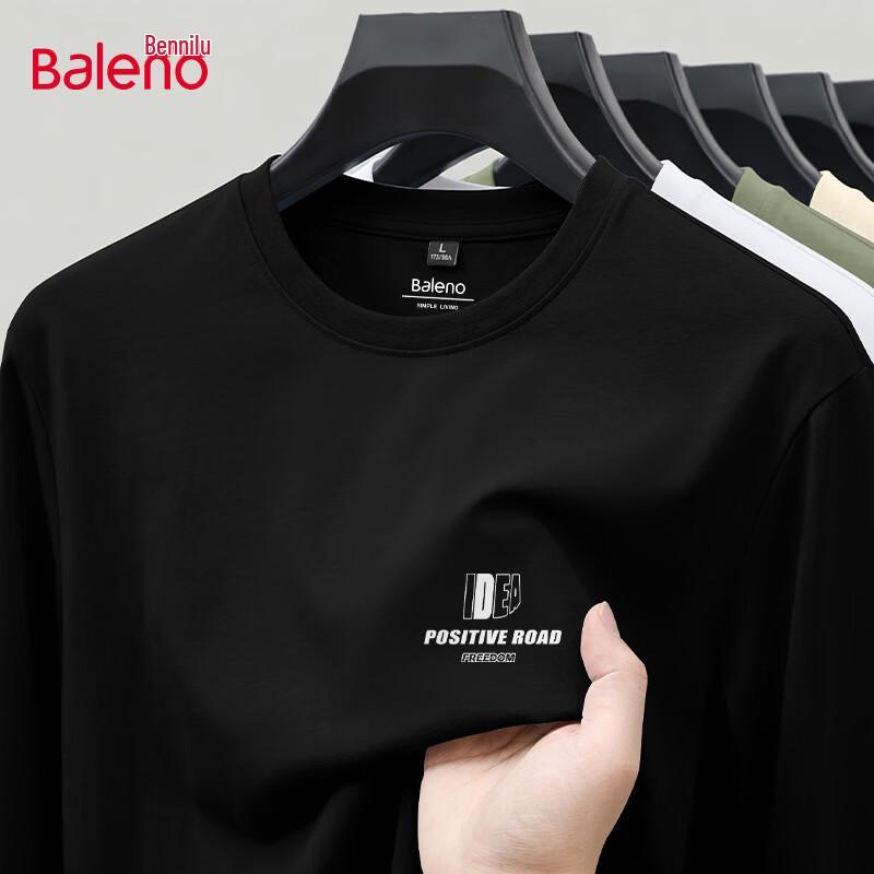 Baleno Men's Long-Sleeve Cotton T-Shirt