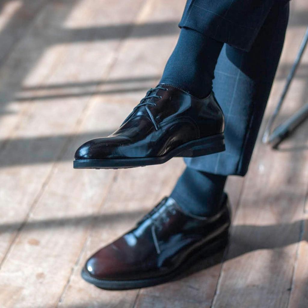 Okamoto SUPER SOX Business Crew Striped Old Packaging 24-Hour Odor-Free Socks, Length, Pattern, Deodorizing, (Product Number 595-901)