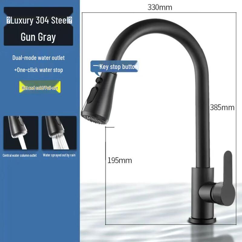 TLXT Kitchen Sink Faucet