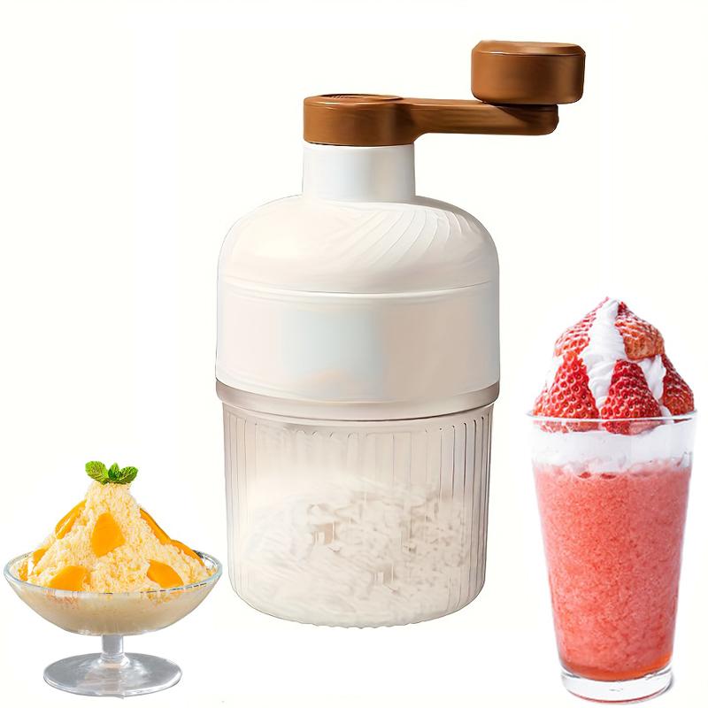 Shaved Ice Machine BPA Free Snow Cone Machine Manual Portable Ice Crusher and Shaved Ice Machine with Free Ice Cube Trays