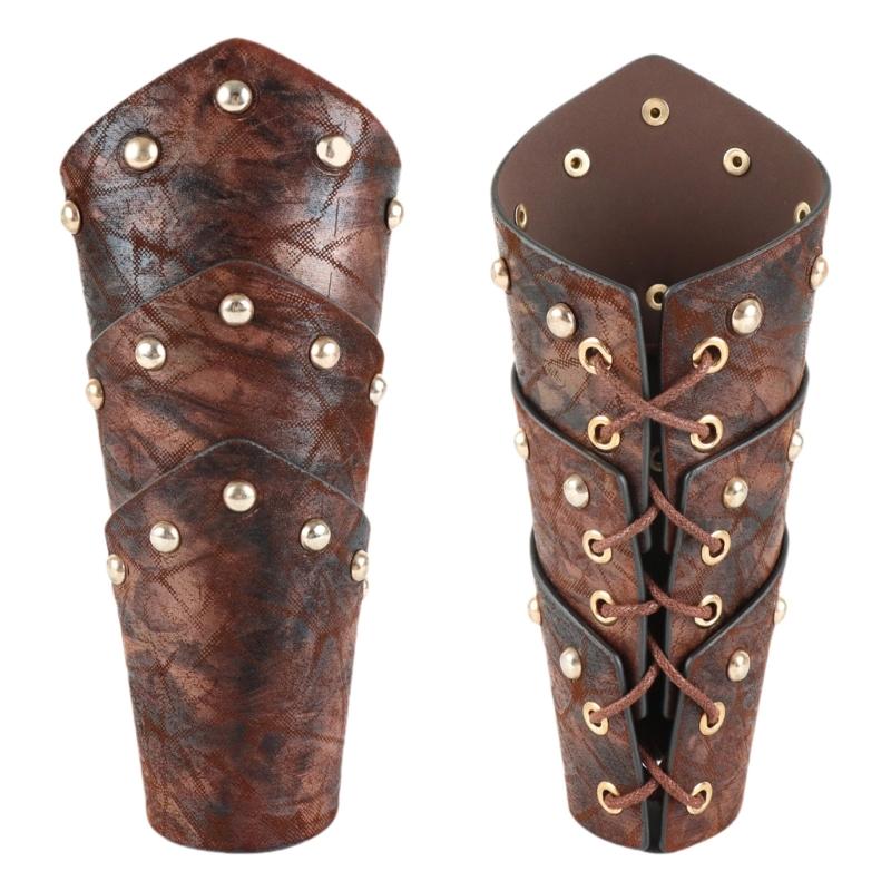 

Medieval Arm Bracers for Adult Antique Arm Guards Cosplay Party Costume Carnivals Arm Gauntlets Photography Armwear 1