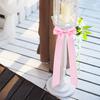 6 Pcs Candlestick Bow Decor Large Candle Holder Ribbon Bows Dining Table Centerpieces for Gift Wrapping Wedding Bridal Shower Bachelorette Party Decor