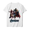 Echtes hochwertiges trendiges Internet-rotes Co-Branding Avenger Kurzarm-T-Shirt locker große Größe Kurzarm