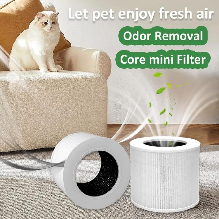 Air Purifier Filter Activated Carbon Filter Set For LEVOIT-Core Mini/Mini-RF 2x