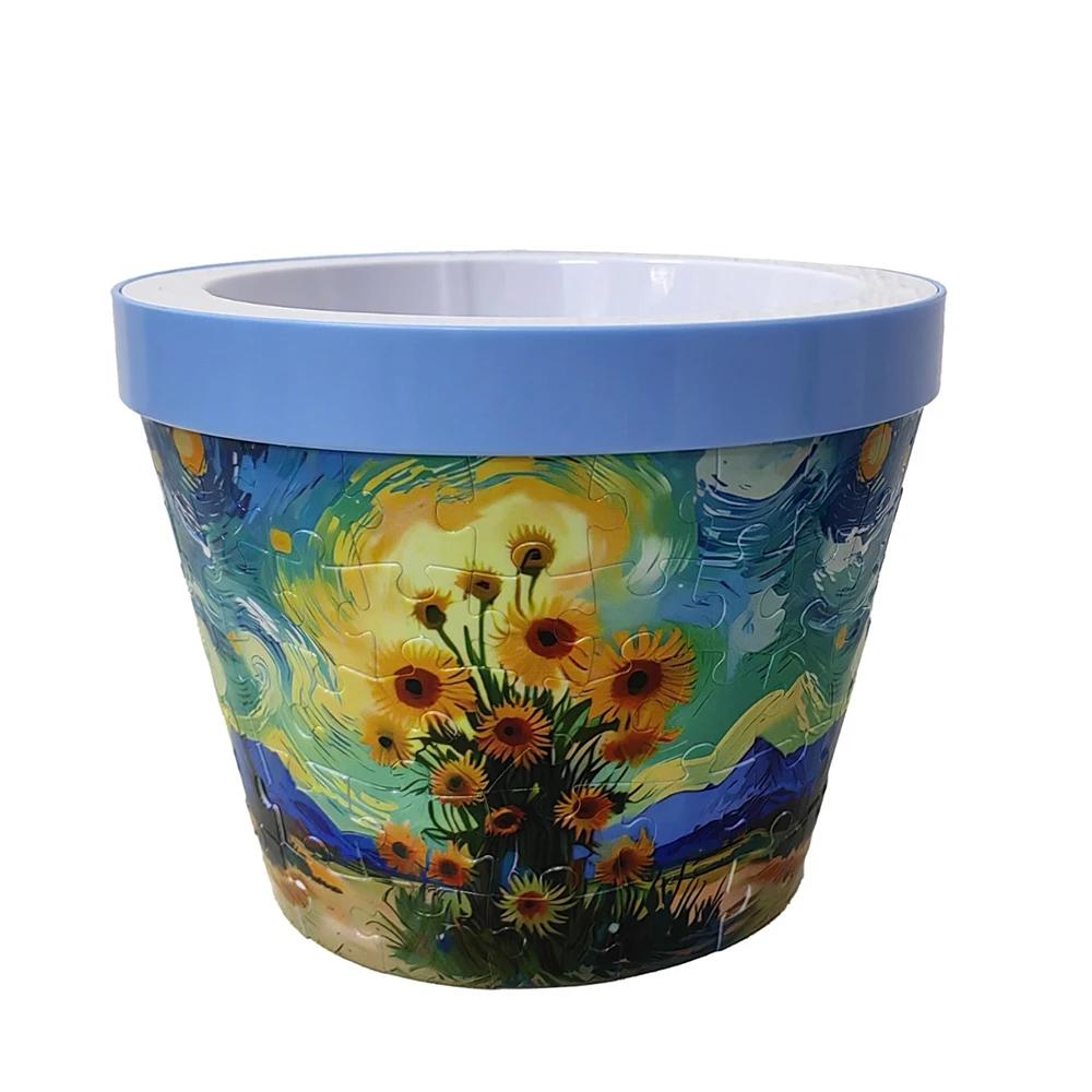 

3D Puzzle Vase DIY Creative Living Room Decoration Flower Arrangement Modern Simple Home Decoration Ornaments Gift for Friends