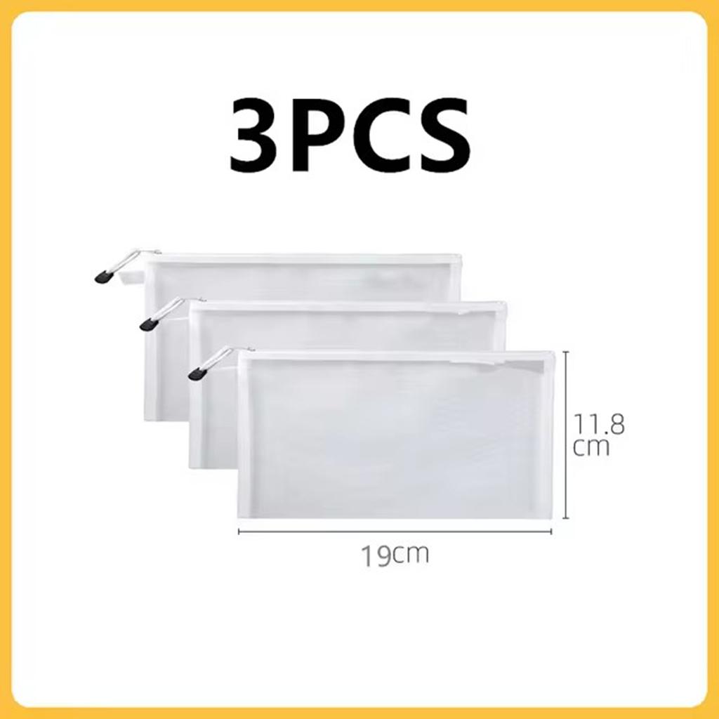 1-3PCS/Set Storage Bag Mesh ZipperToy Building Block Puzzle Sub-package Children Particle Zipper Transparent Finishing Storage