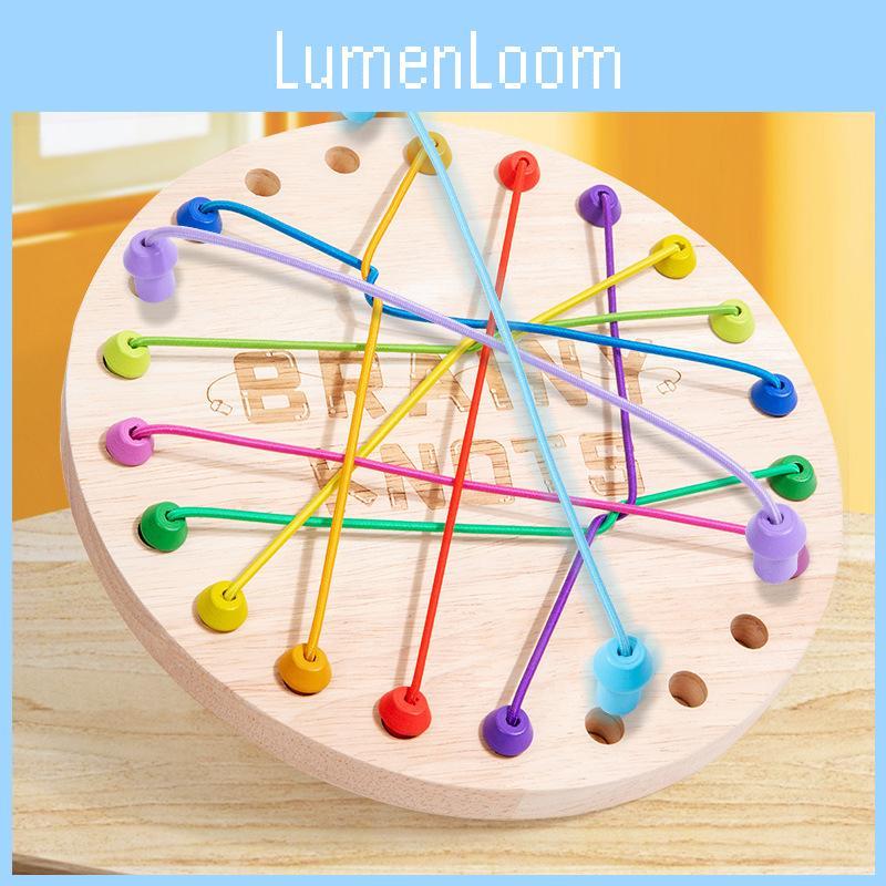 Rope Challenge Wooden Toy For Kids Logic Development Parentchild Interaction