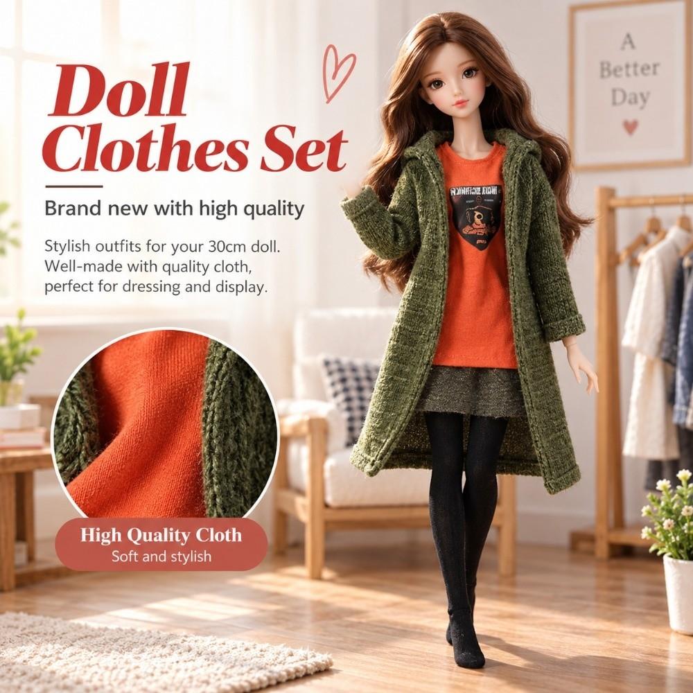 With Outfit 1/6 Supermodel Doll Sweet Girl Clothes Cute Fashion Casual Doll Clothing