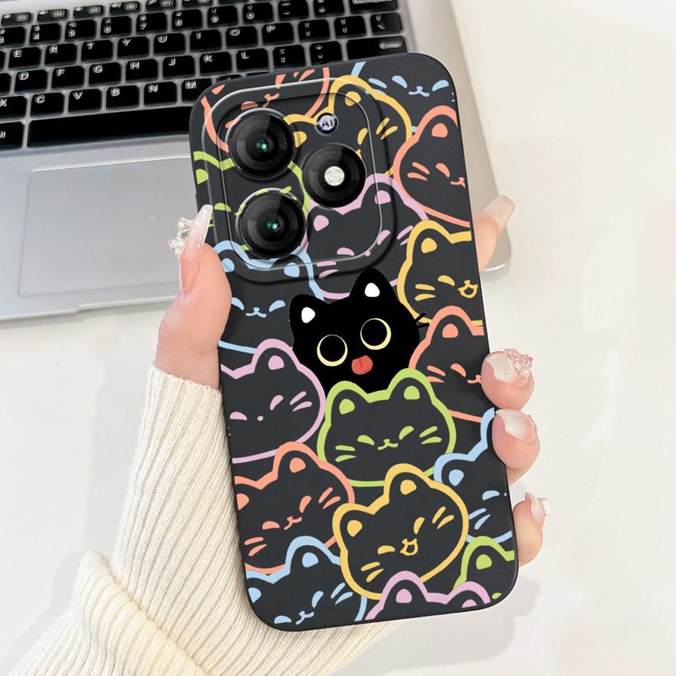 For ITEL A70 Case A665L Luxury Panda Painted Cover Silicone Soft TPU Phone Case For ITEL  A 70 80 A70 A80 ShockProof Back Cover