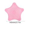 Filtre évier - AIMOONSA - Étoile de mer - Silicone - Lot 2 - Rose