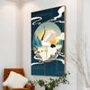 Chinese Style Plum Blossom Painting Decoration Poster Red Crowned Crane Giraffe Light Luxury Poster For Corridor Home Decor