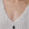etrive Onyx Tear Necklace