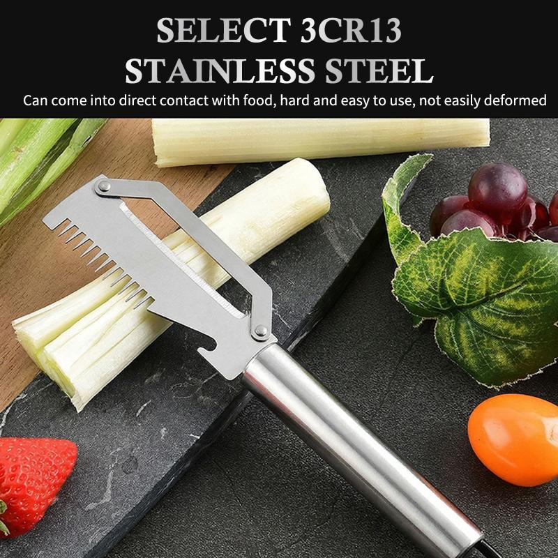 Multi Functional Stainless Steel Handle Peeling Scallion Knife Scraping Knife Household Scallion Peeling Tool