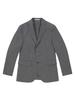 Ferraromilano Men'S Linen Blend Hidden Print Point Two-Button Jacket Grey (A0C925234)