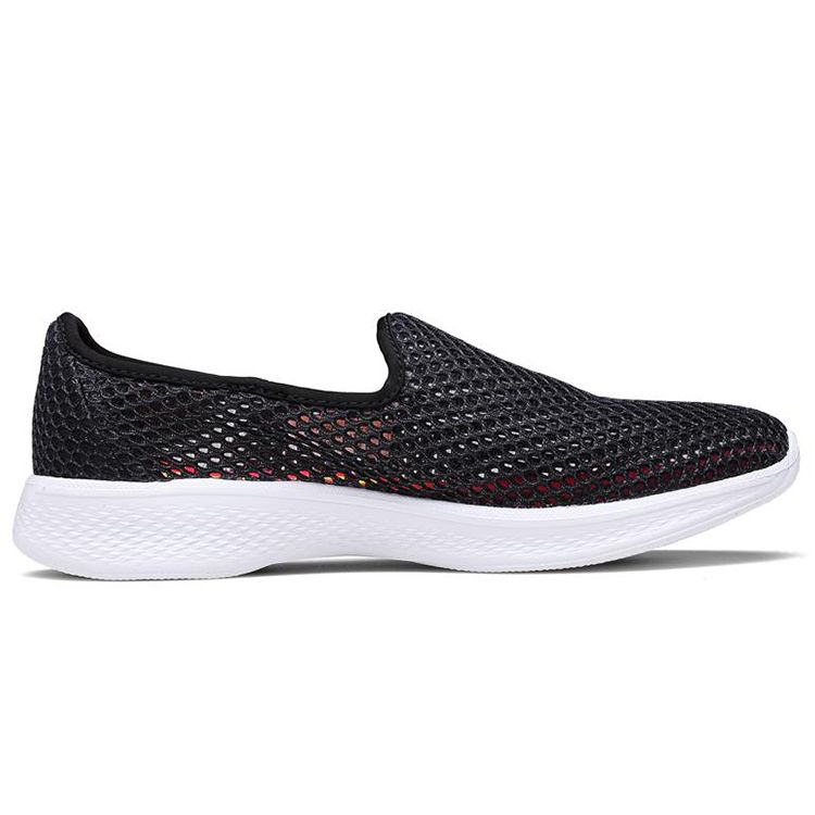 Skechers Go Walk 4 Low Top Slip On Sports Casual Shoes Women sneakers Black 14905-BKW