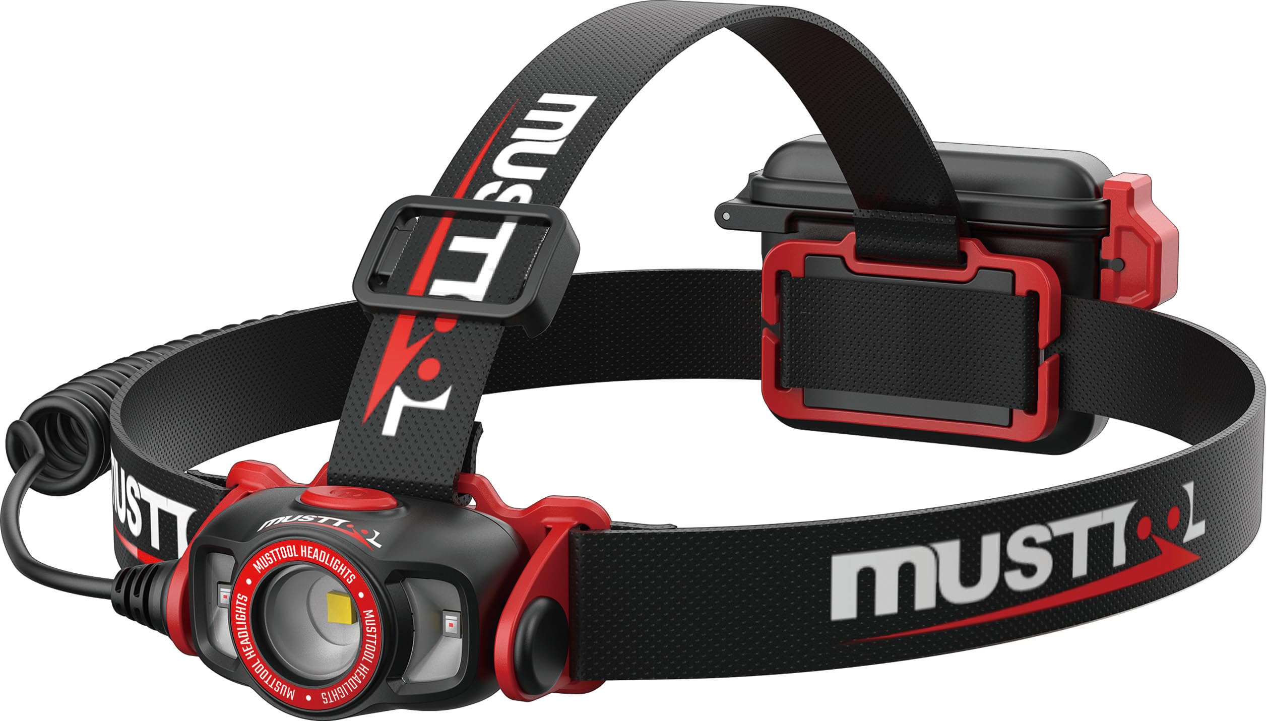 

MUSTTOOL Hybrid Flat Maximum Brightness Part Headlight, Beam, 500lm, Number MHL-FR500RD чорний