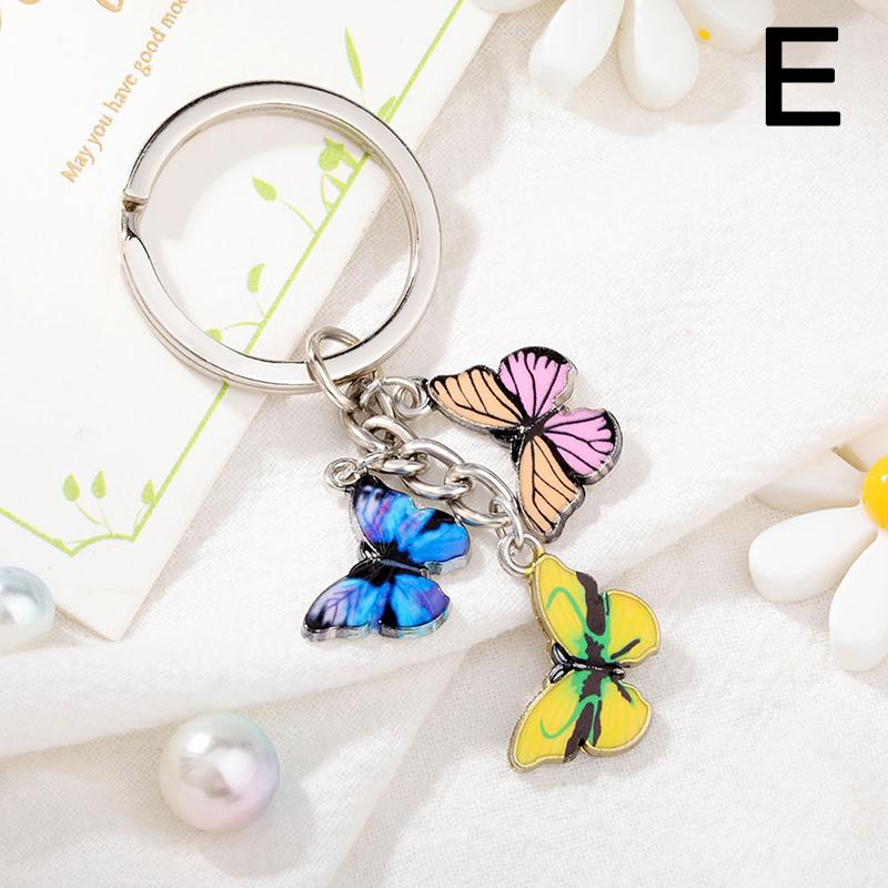 1PC Bag Accessories Butterfly Keychain Car Keychains Keychains Keyring Butterfly Pendant