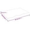 VidaXL Table Top 80x60x6 Cm Solid Untreated Oak Wood 3156298