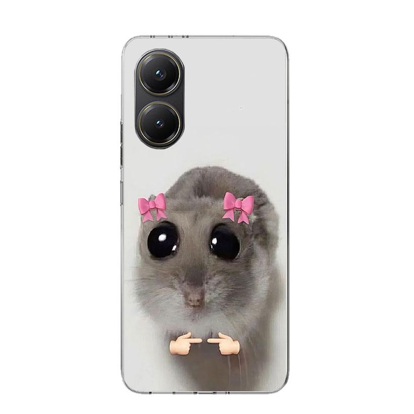 

Funny Sad Hamster Meme Phone Case For Xiaomi Poco X7 X6 X5 Pro F7 Ultra Redmi 15C 15 13 13C 12 12C 10 10A 10C 9 9A 9C 9T Cover P Xiaomi Poco F7 Ultra