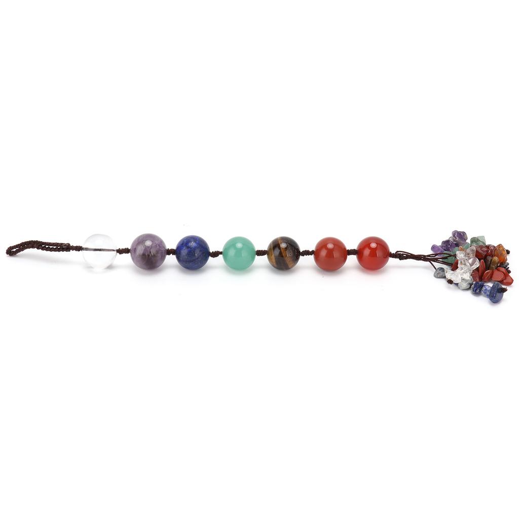 7 Chakra Crystal Pendant Car Hanging Ornament Pendulum Home Decoration for Yoga Meditation