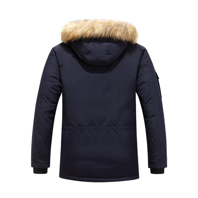Giacca Imbottita Calda Casual Invernale da Uomo, Giacca Imbottita da Giovane Larga Taglia Grande Freddo Multitasche da Lavoro